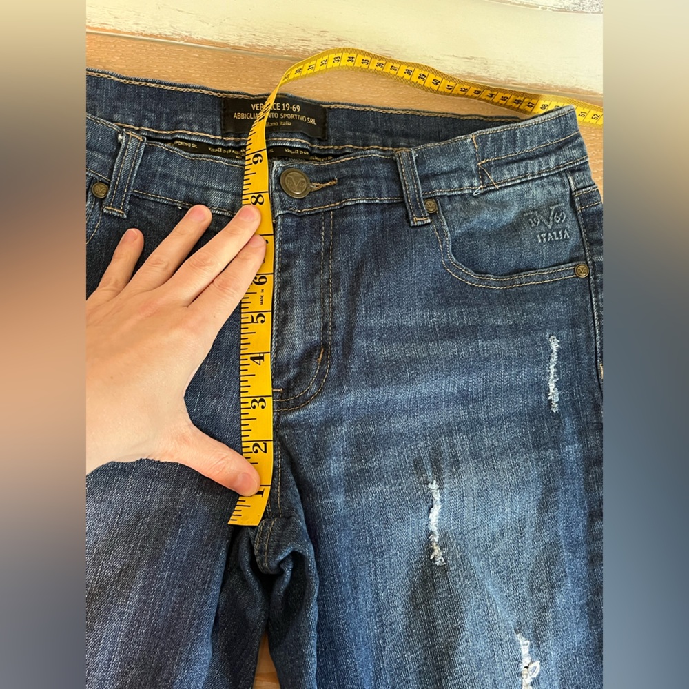 Versace V 1969 Midrise Distressed Jeans - Picture 15 of 16